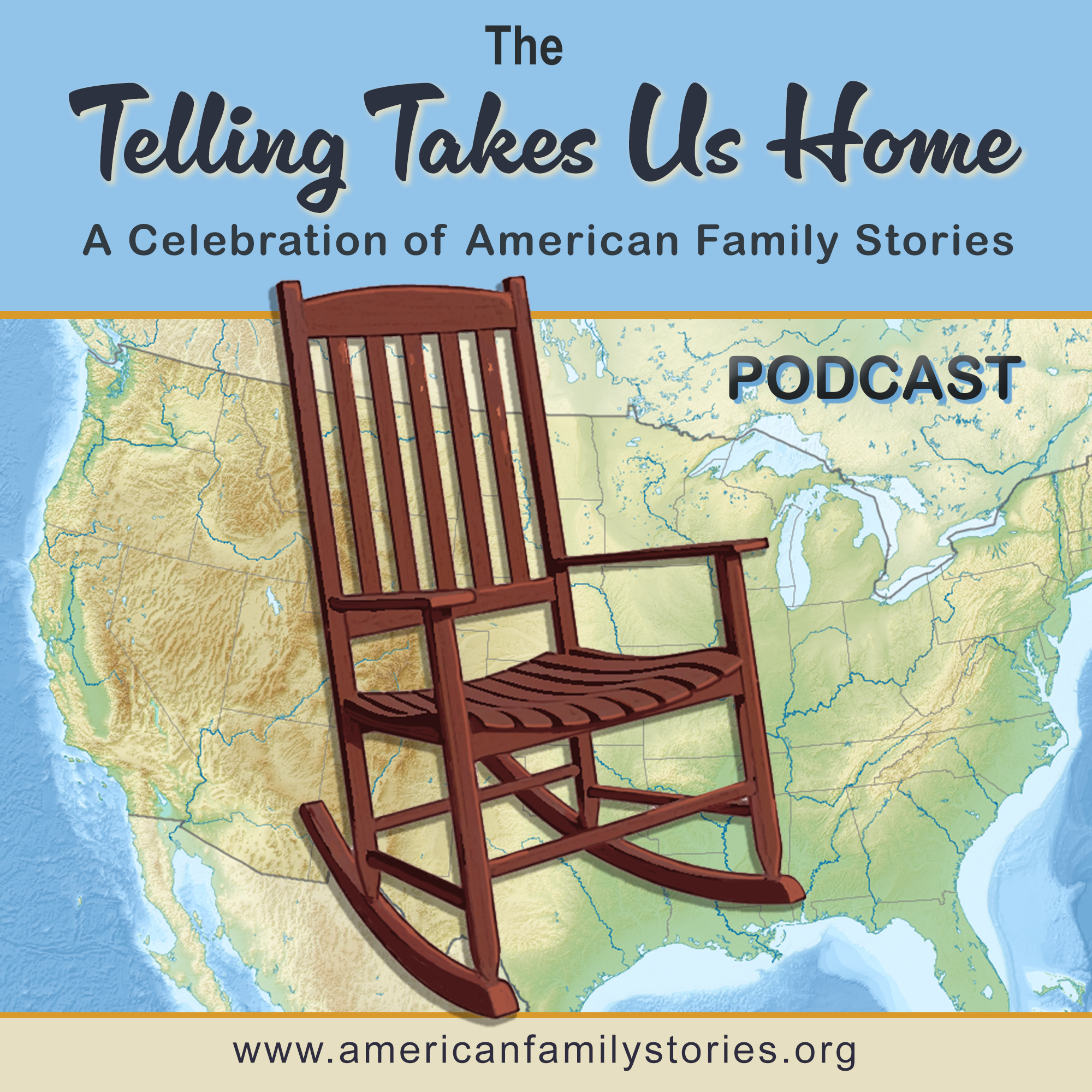 The Telling Takes Us Home Podcast logo
